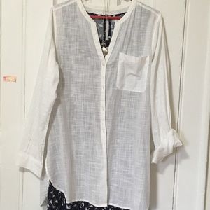 100% Cotton White Tunic